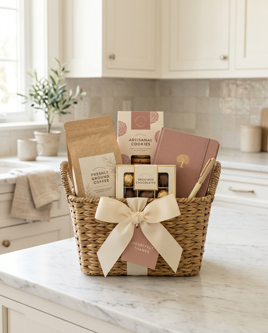 Coffee & Little Notes — gift basket by Emily's Gift Baskets